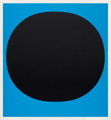 Colour in the round (Schwarz auf Blau)
